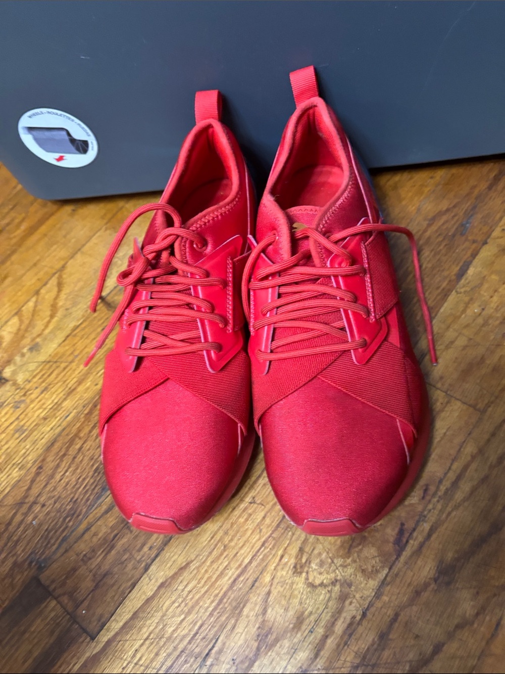 Puma Women’s Red Lace-Up Athletic Sneakers